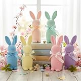 Hasenfiguren in Macaron-Farben!