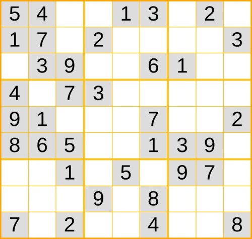 leichtes Sudoku 