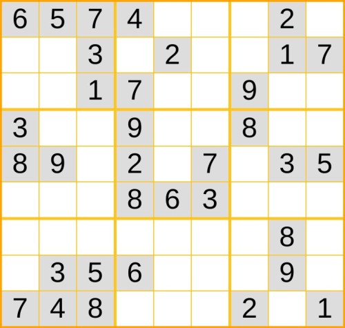 leichtes Sudoku 
