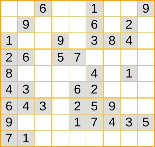 leichtes Sudoku 