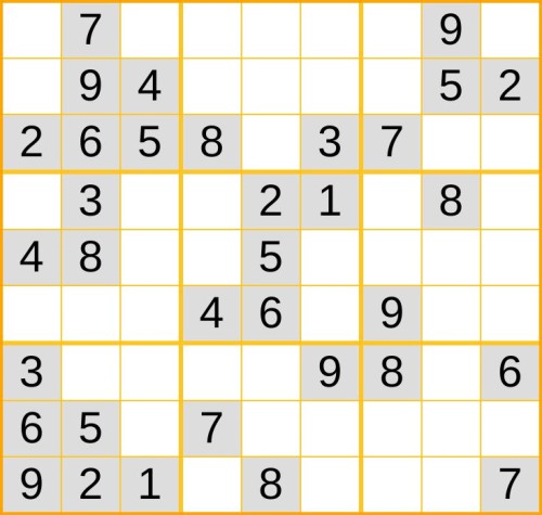 leichtes Sudoku 