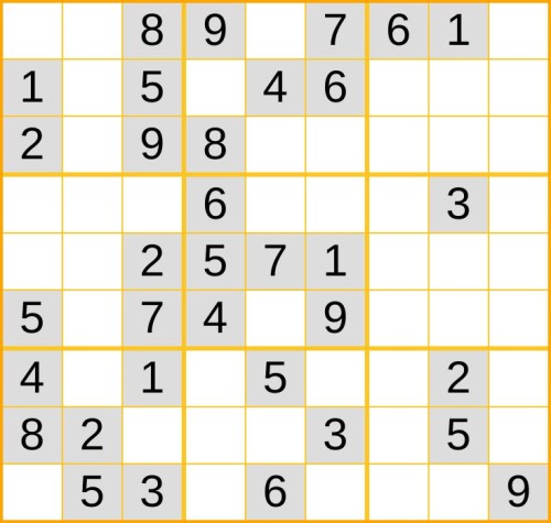 leichtes Sudoku 