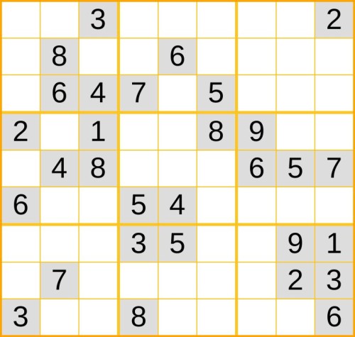 mittelschweres Sudoku 