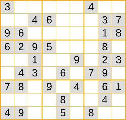 leichtes Sudoku 