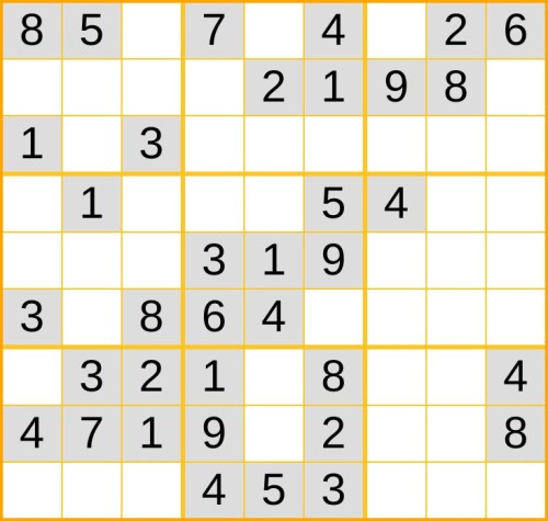 leichtes Sudoku 