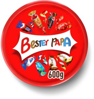 die XXL-Dose "Bester Papa" 600g Celebrations!