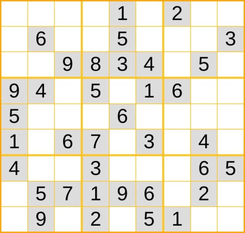 leichtes Sudoku 