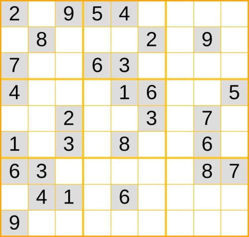 schweres Sudoku 