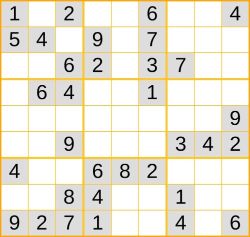 mittelschweres Sudoku 