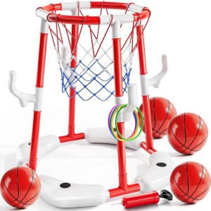 einen schwimmenden Basketballkorb!