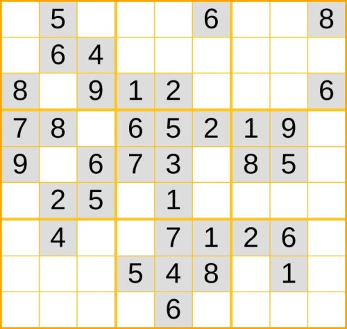 leichtes Sudoku 