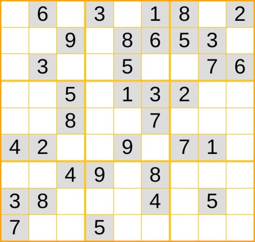 leichtes Sudoku 