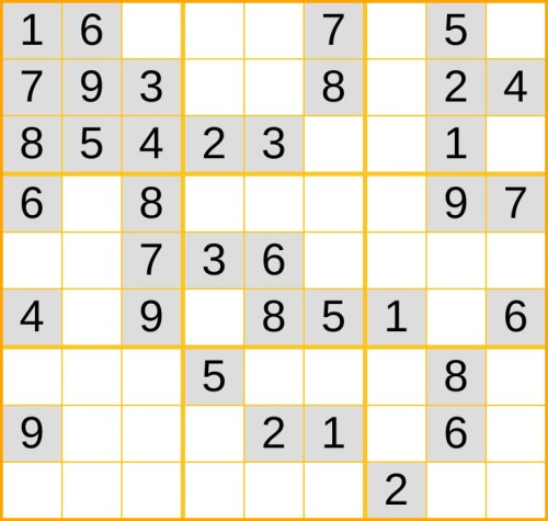 leichtes Sudoku 