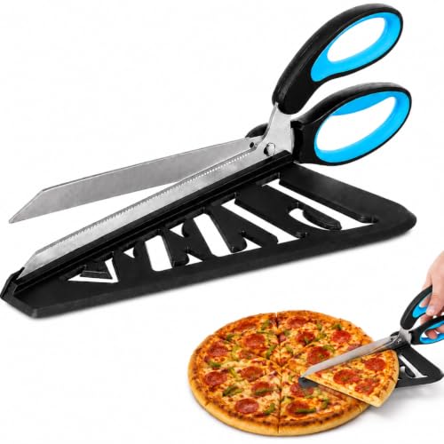 Pizzaschere mit integrierter Servierfl&auml;che!