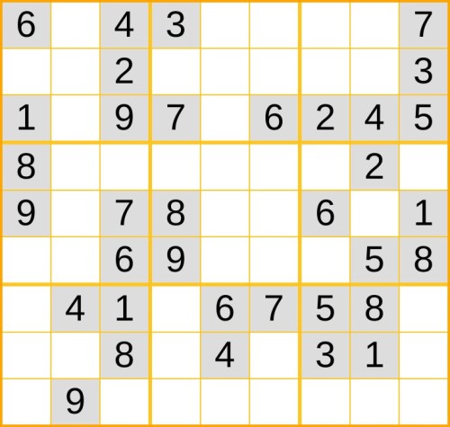 leichtes Sudoku 