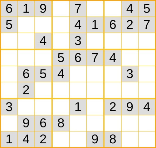 leichtes Sudoku 