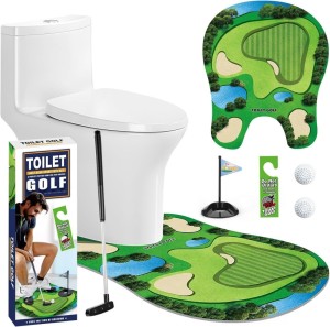 ein Toiletten-Golf-Set!